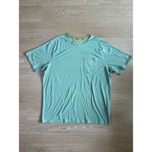 Carhartt Pocket Tee T-Shirt Mens Relaxed Work Wear Light Teal